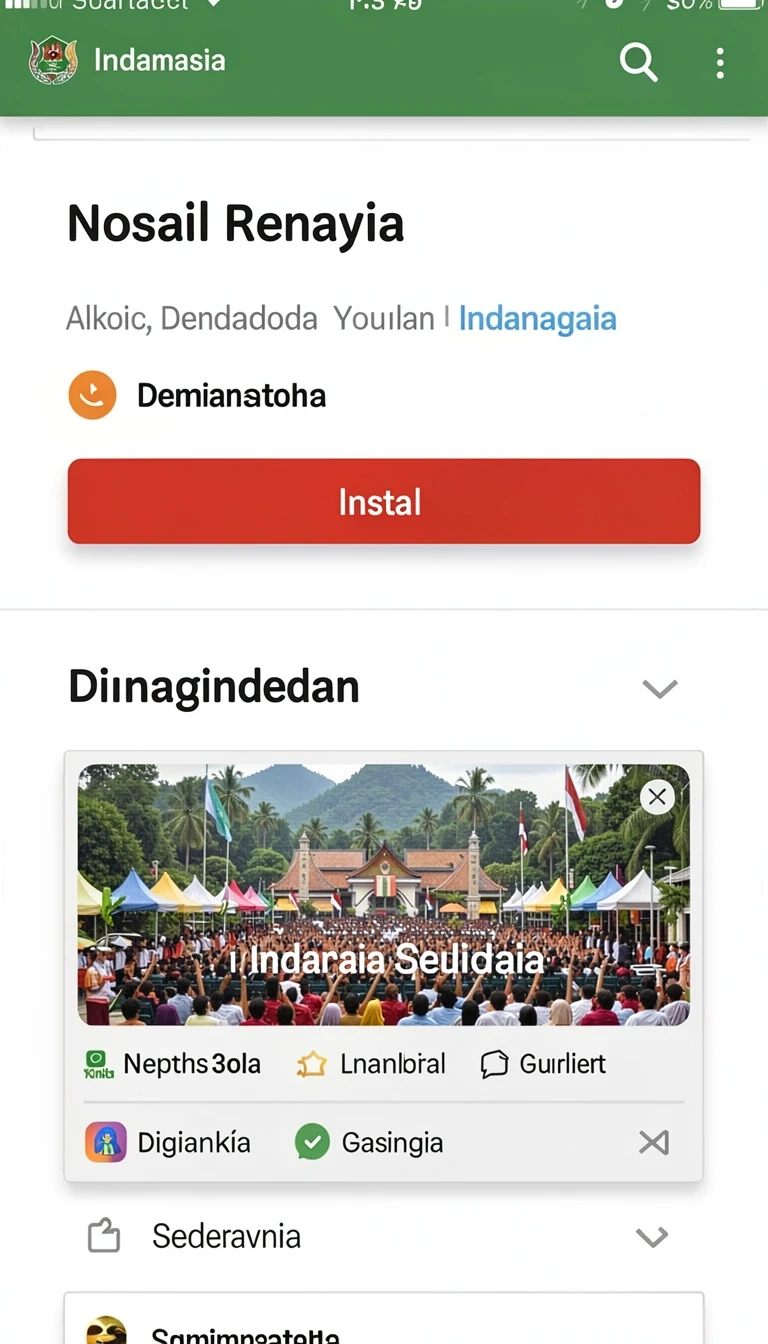 Beragam pilihan permainan menarik dalam aplikasi Aplikasi ratu10 Ringan untuk Android.